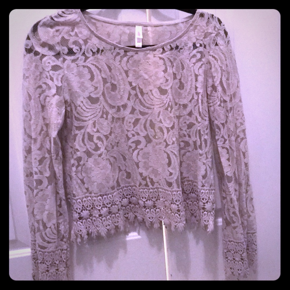 Lace crop top